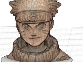 Naruto statue funny with base
