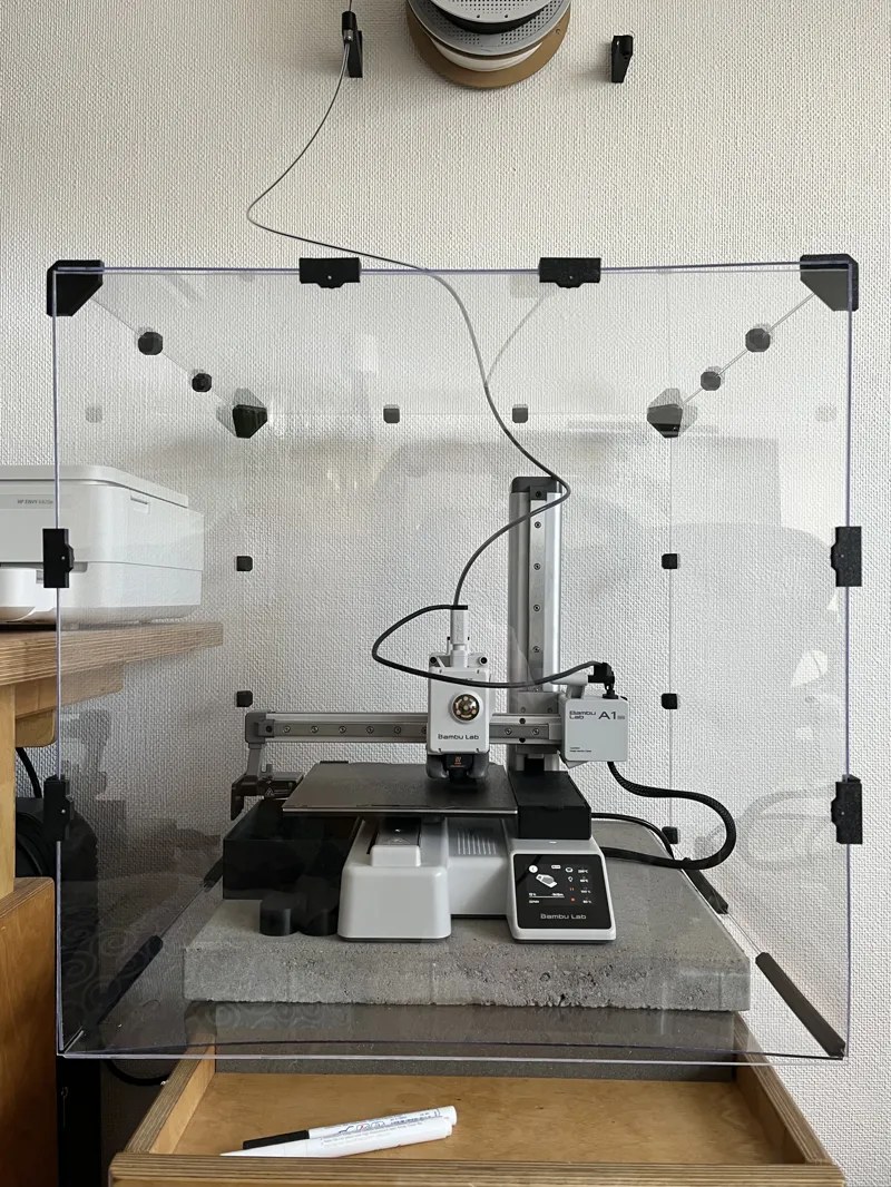 Printer enclosure 2mm acrylic glass modular