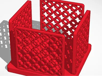 Square napkin holder