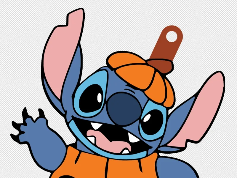 Stitch pumpkin