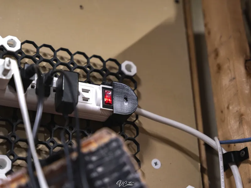 Multiboard power bar / power strip holder