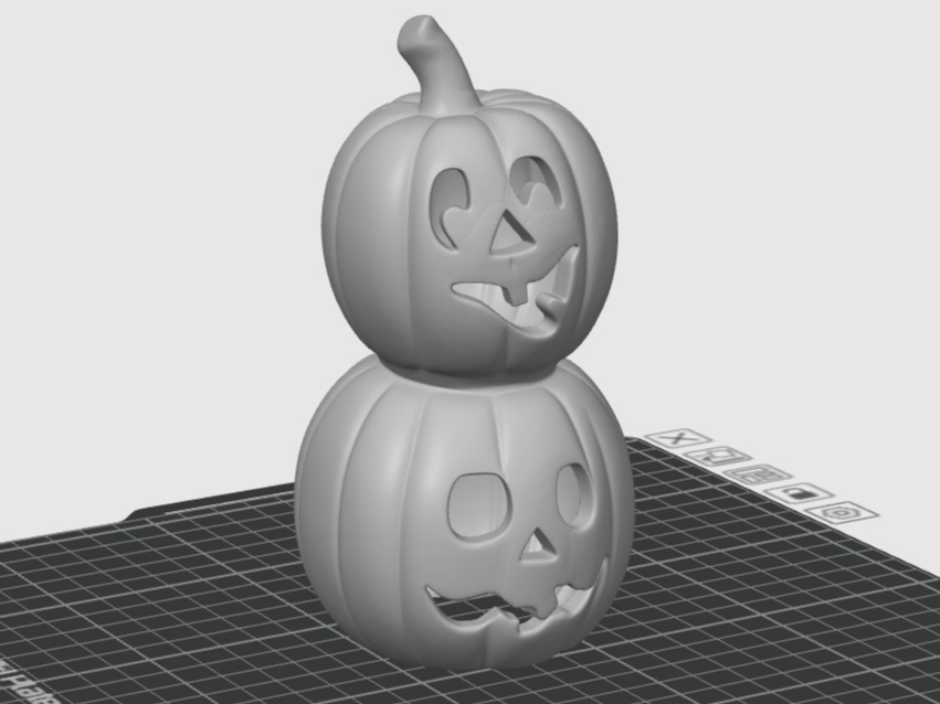 Pumpkin Pals Totem Spooky Stacked Jack-O-Lanterns