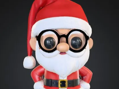 Cute Santa Funko Style Figure
