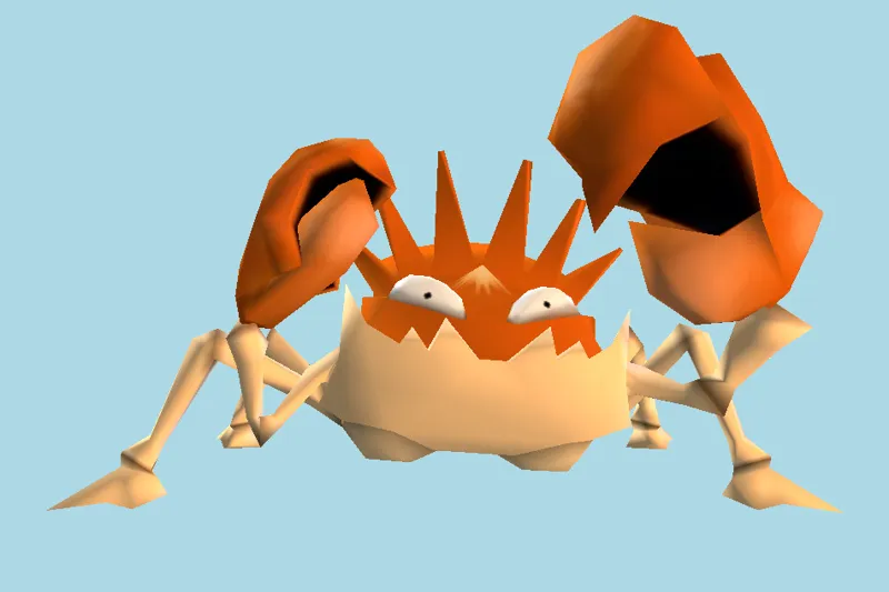 Kingler Crab 3D Model