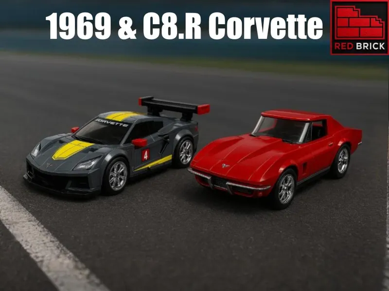 1969 C3 & C8.R Corvette Brick Set