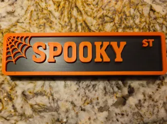 Spooky Street Sign
