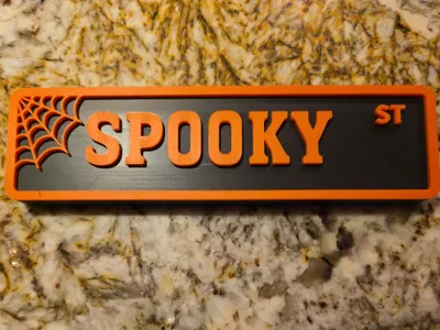 Spooky Street Sign