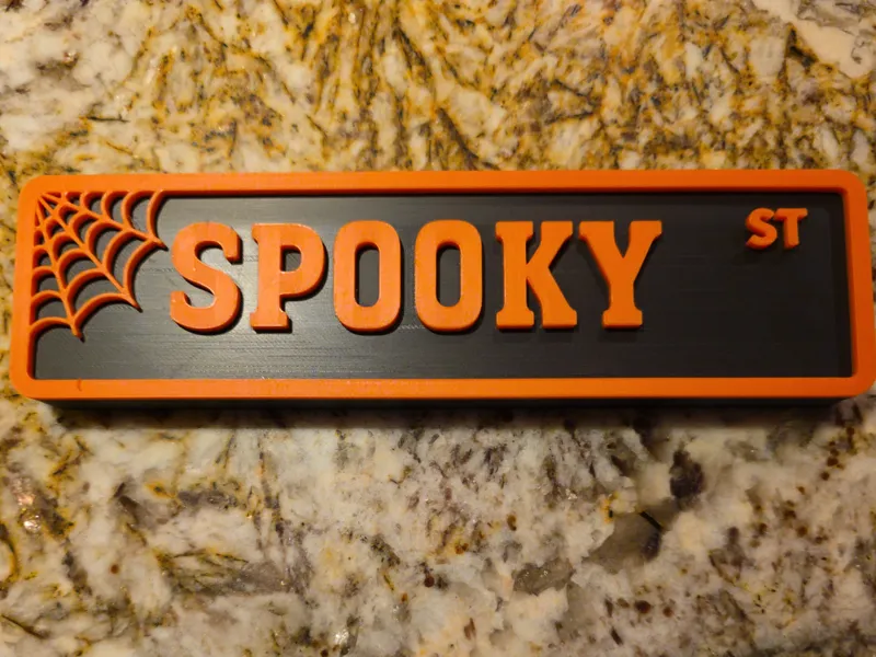 Spooky Street Sign