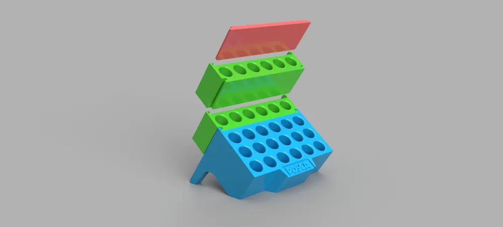 Scalable POSCA marker holder - Free 3D Print Model - MakerWorld