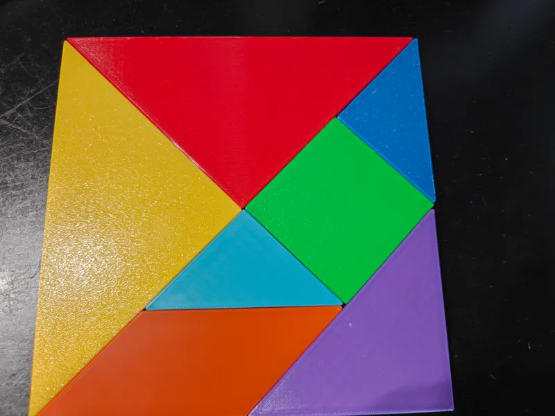 七巧板 小学数学教具 儿童玩具 感知平面形状