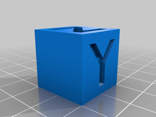 Cube d'étalonnage XYZ