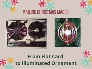 Collapsible Christmas Ball Greeting Card