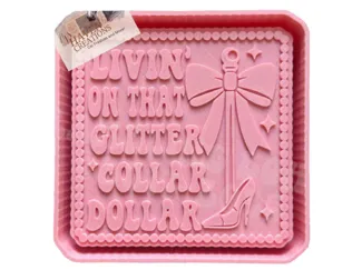 Glitter Collar Dollar Freshie/Soap Mold Housing