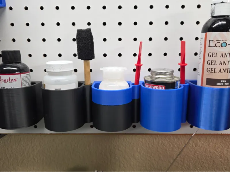 Peg Board Cup and brush holder