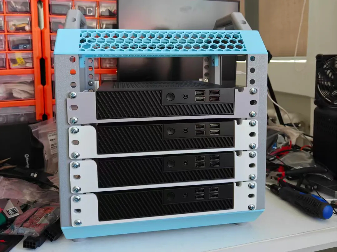 10-inch Rack SKTC DX01 Mini Case Shelf - Free 3D Print Model - MakerWorld