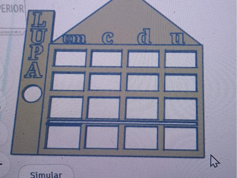 casita para cuentas LUPA