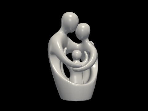 Abstract Family Unity Sculpture