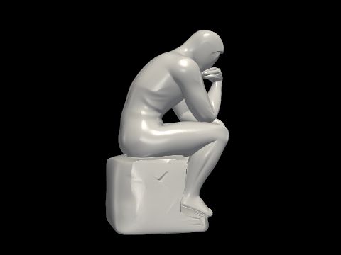 Minimalist Thinker Sculpture
