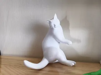 可以放在角落摆放的慵懒猫猫摆件
