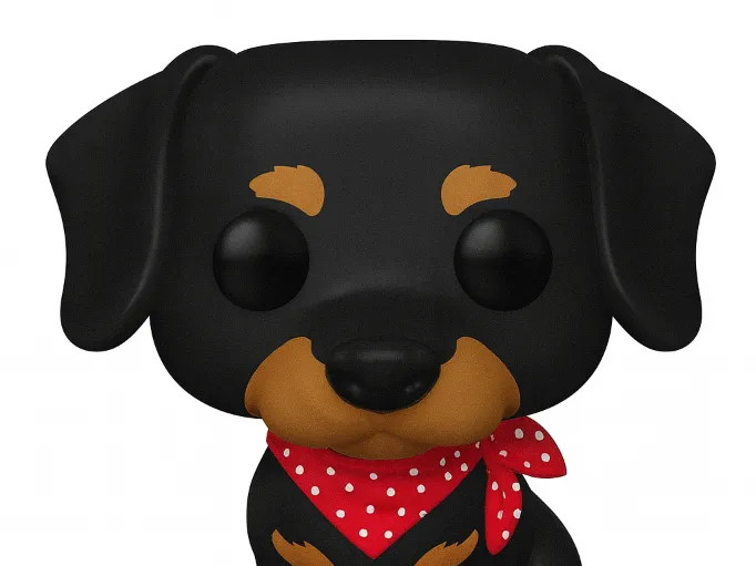 a Dog with a scarf
