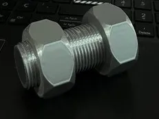 M30X2 bolt, nut assembly