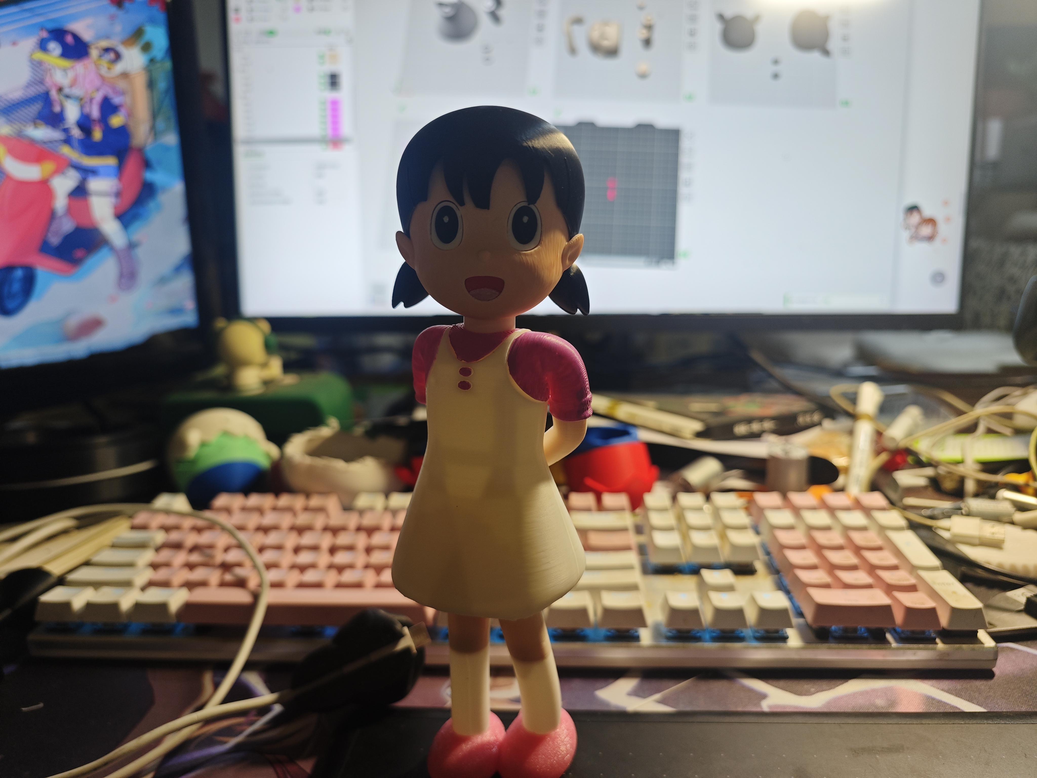 Shizuka Minamoto (Multi-color Print Version) - Free 3D Print Model