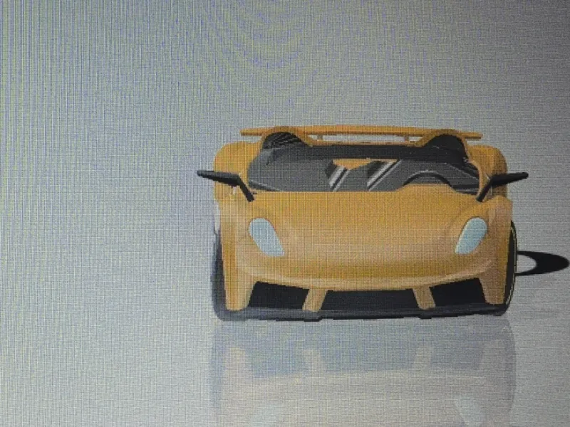 C7 tuner car yellow