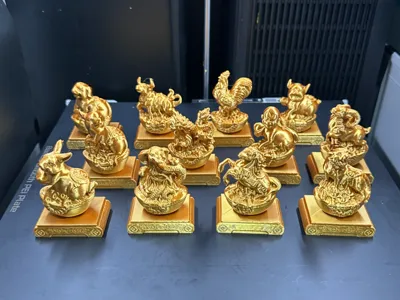 Lucky Chinese Zodiac Ornaments (includes individual profile)