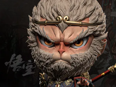 Chibi Black Myth Wukong (self-added supports)