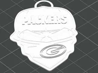 green bay skull keychain