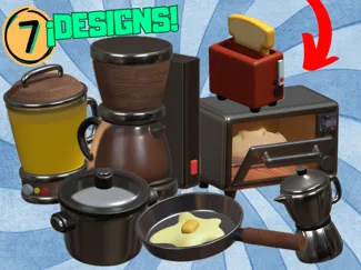Kitchen Miniatures Pack de Miniaturas de Cocina