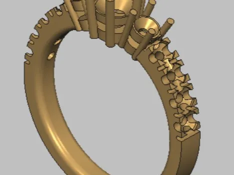 Anillo hecho por encargo para impresión 3D