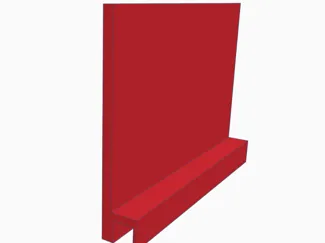 Panel with side channel