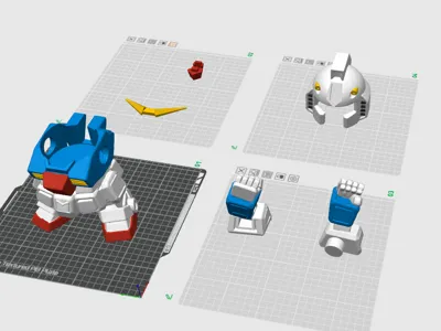 Xiaomi Gimbal 2 Gundam Mount Multi-color Version