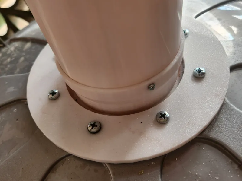 Flange ring for Modular Hydroponics Tower V2