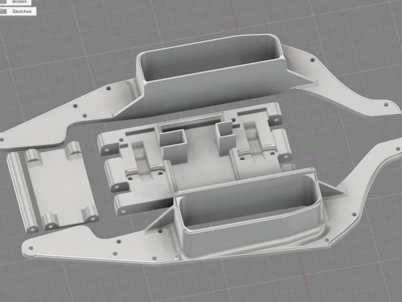 SplitDrive Dual Motor Chassis for SCX24