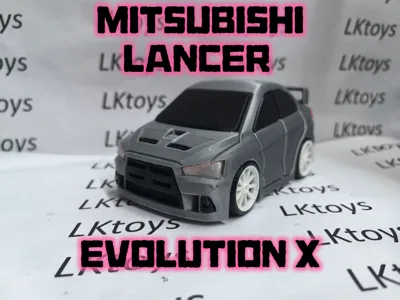 MITSUBISHI LANCER EVOLUTION X - Multi-part Print, No Painting Required, Chibi Toy Sports Car