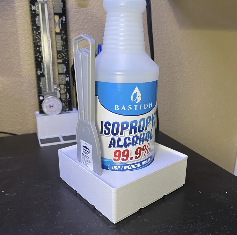 Gridfinity Spray Bottle and Scraper Holder