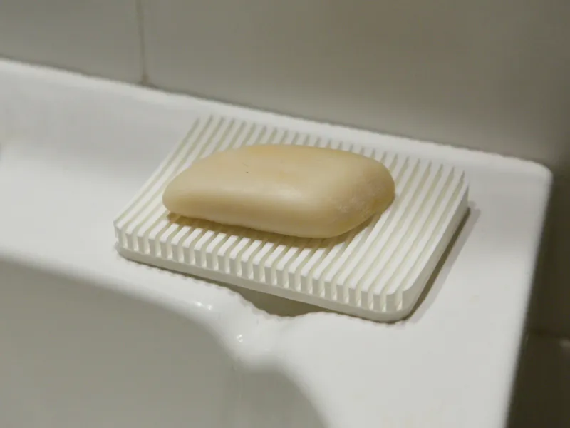 Self-Draining Bar Soap Holder for sinks