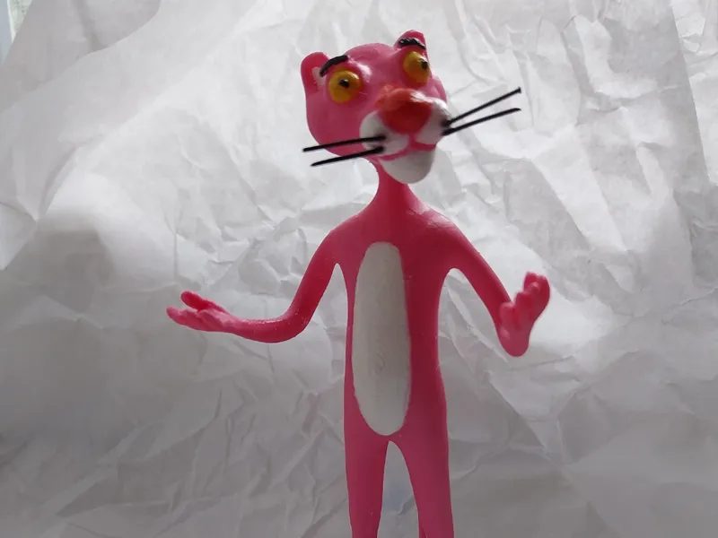 Pink Panther toon figure