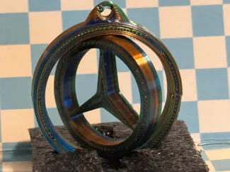 mersedes keychain (spining)