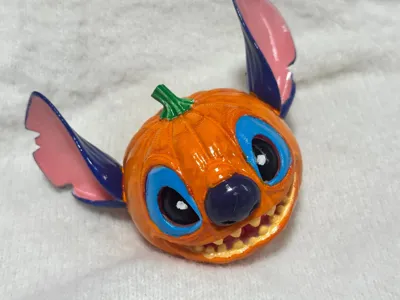Stitch Pumpkin Head