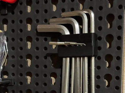 Parkside wall tool storage board - allen key hook