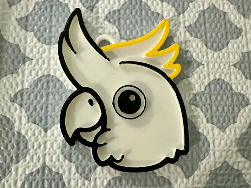 LLAVERO DE CACATUA