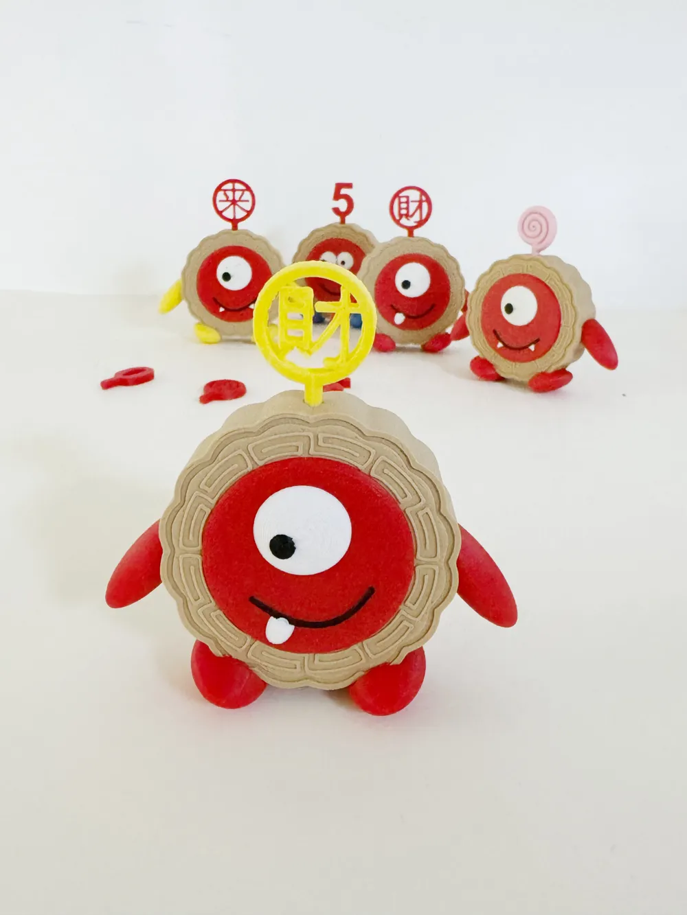 Mooncake Little Monster Family (Prosperity) by 小红薯手工人 MakerWorld ...
