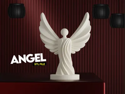 Elegant 3D Printed Angel Fairy Figurine
