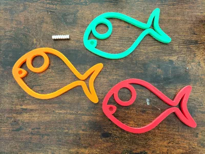 Fish Outline for Fishing Game