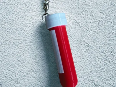 Blood Sample Keychain