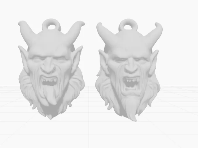 Percht / Krampus Keychain Schlüsselanhänger