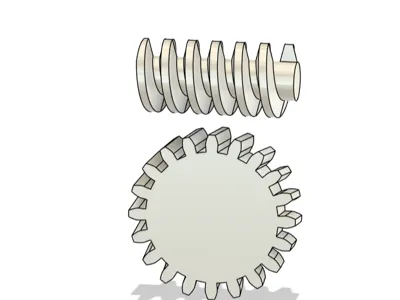 Module 2 20T gear 40mm worm gear mechanism can be modified by yourself